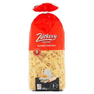 Obrázek Zátkovy Vaječné Válcované široké nudle 400g