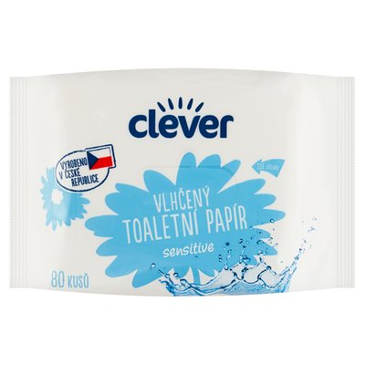 Obrázek clever Sensitive vlhčený toaletní papír 80 ks