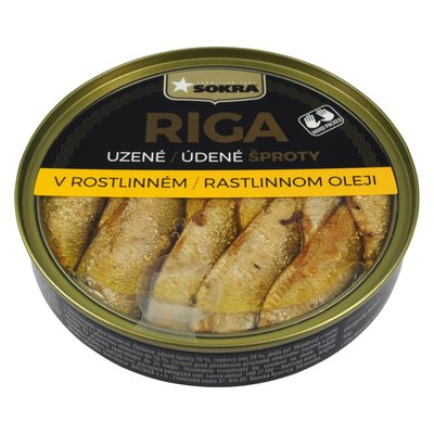 Obrázek Uzené šproty v rostlinném oleji 120 g