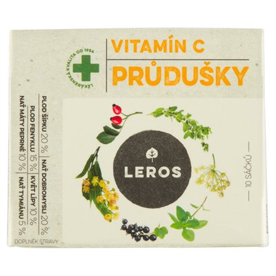 Obrázek Leros Vitamín C průdušky vitaminizovaná bylinná směs 10 x 1,5g (15g)