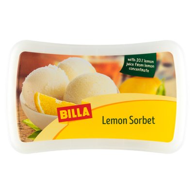 Obrázek BILLA Lemon sorbet 1000ml