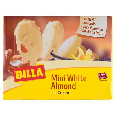 Obrázek BILLA Mini White Almond mražený krém 8 x 50ml (400ml)