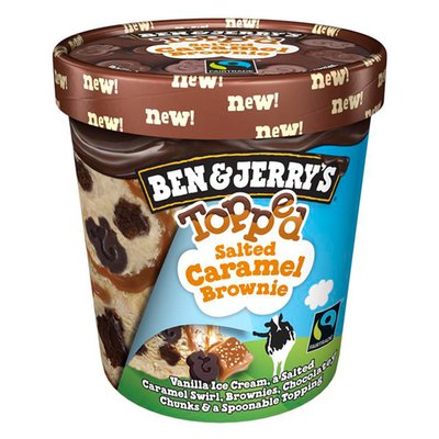 Obrázek Ben & Jerry's zmrzlina Topped Salted Caramel Brownie 438ml