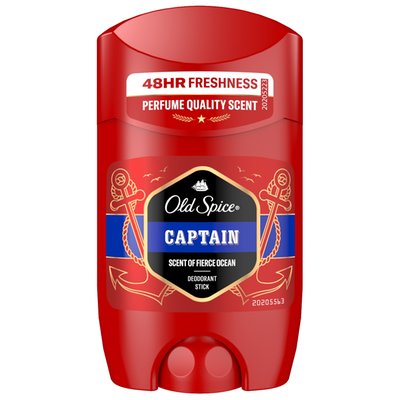 Obrázek Old Spice Captain Tuhý Deodorant Pro Muže. 48hod Svěžest Bez Hliníku. 50 % Recyklovaných Plastů
