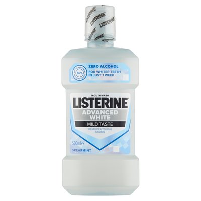 Obrázek Listerine Advanced White Mild Taste ústní voda 500ml