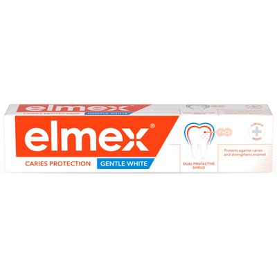 Obrázek elmex® Caries Protection Gentle White zubní pasta proti zubnímu kazu 75ml