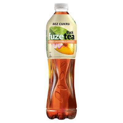 Obrázek FuzeTea Black Ice Tea broskev & růže 1,5l