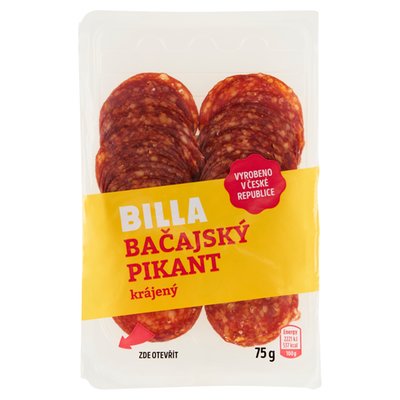 Obrázek BILLA Bačajský pikant krájený 75g