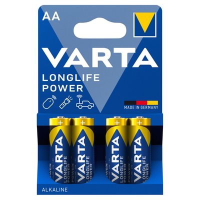 Obrázek VARTA Longlife Power AA alkalické baterie 4 ks