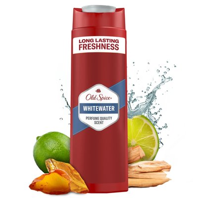 Obrázek Old Spice Whitewater Sprchový Gel A Šampon Pro Muže 400 ml Dlouhotrvající Svěžest