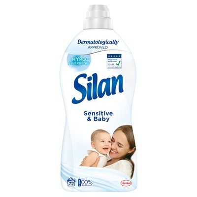 Obrázek Silan Sensitive & Baby koncentrovaný avivážní prostředek 72 praní 1800ml