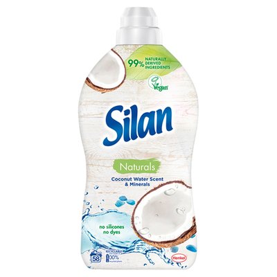 Obrázek Silan Naturals Coconut Water Scent & Minerals avivážní prostředek 58 praní 1450ml