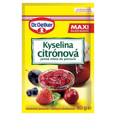 Obrázek Dr. Oetker Kyselina citrónová 80g