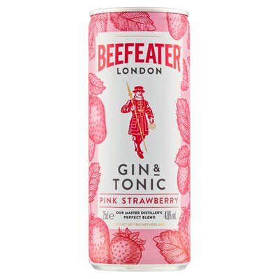 Obrázek Beefeater Pink Strawberry Gin & Tonic 250ml