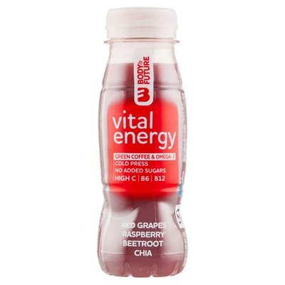 Obrázek Body&Future Vital energy vícedruhový ovocný nápoj s přídavkem semen chia 200ml