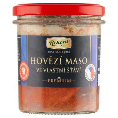 Obrázek Rekord Hovězí maso ve vlastní šťávě, 300g