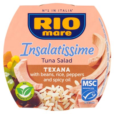 Obrázek Rio Mare Insalatissime Hotový pokrm z fazolí, zeleniny, tuňáka a rýže 160g
