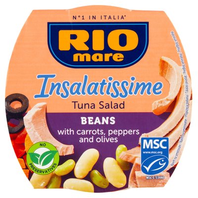 Obrázek Rio Mare Insalatissime Hotový pokrm z fazolí, zeleniny a tuňáka 160g