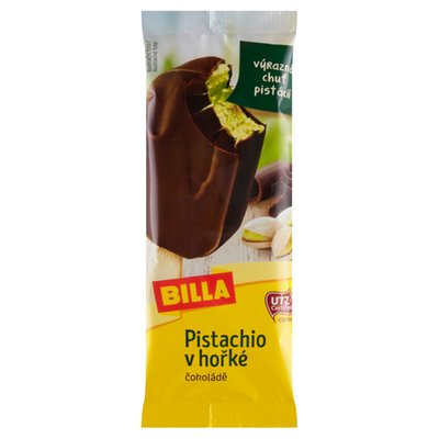 Obrázek BILLA Mražený krém s pistáciovou příchutí v hořké čokoládě 70g
