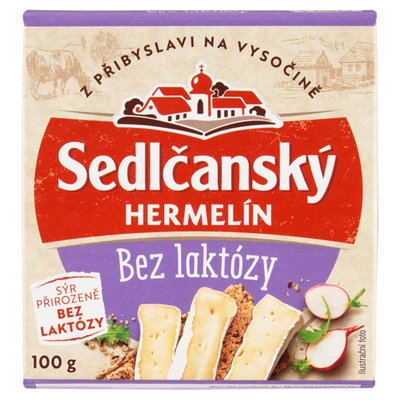 Obrázek Sedlčanský Hermelín bez laktózy 100g