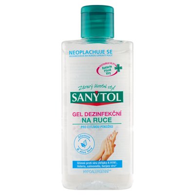 Obrázek Sanytol dezinfekční gel na ruce pro citlivou pokožku 75ml