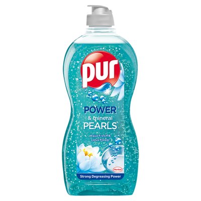 Obrázek Pur Power & Mineral Pearls Aqua Fresh & Lotus Flower Čisticí prostředek na ruční mytí nádobí 450ml