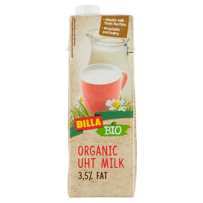 Obrázek BILLA BIO UHT MLEKO 3,5%/7158
