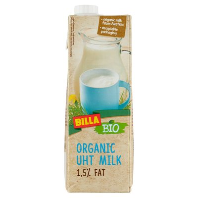 Obrázek BILLA BIO UHT MLEKO 1,5%/7159