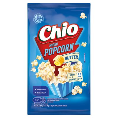 Obrázek Chio Micro popcorn s máslovou příchutí 80g