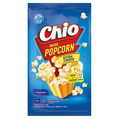 Obrázek Chio Micro popcorn s extra sýrovou příchutí 80g