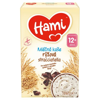 Obrázek Hami mléčná kaše rýžová stracciatella 225g