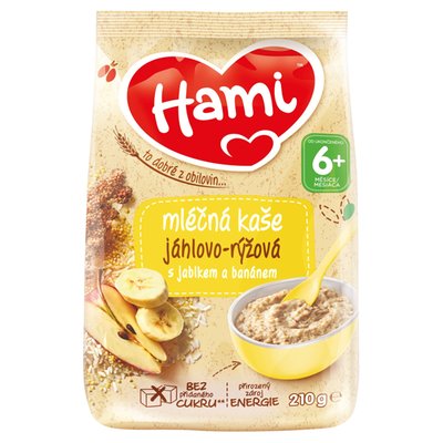 Obrázek E-HAMI ML.KASE JAHL-RYZO.JAB.BANAN 210G
