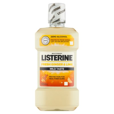 Obrázek Listerine Fresh Ginger & Lime Mild Taste ústní voda 500ml