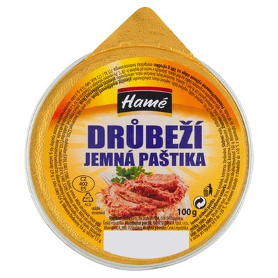 Obrázek Hamé Drůbeží jemná paštika 100g