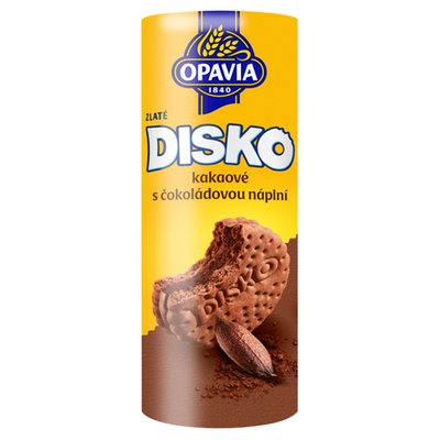 Obrázek Opavia sušenky Disko kakaové čokoládová náplň 169g