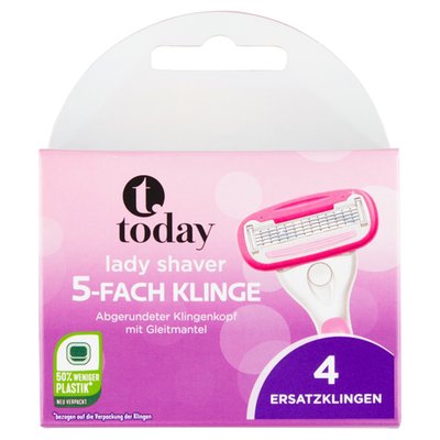 Obrázek Today lady shaver Náhradní holící čepele s 5ti břity 4ks