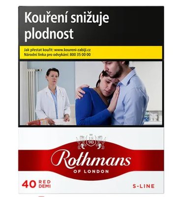 Obrázek Bat Rothmans 40 Red S-Line