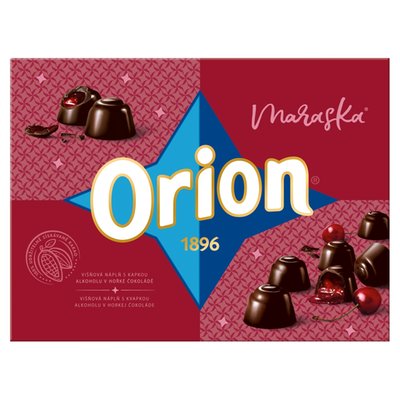Obrázek ORION Maraska pralinky z hořké čokolády s višňovou náplní 158g