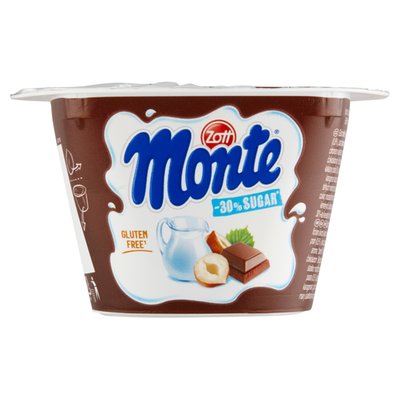 Obrázek Zott Monte Mléčný dezert čokoládový s lískovými oříšky -30% cukru 150g