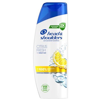 Obrázek Head & Shoulders Citrus Fresh Šampon proti Lupům Mastné Vlasy 250 ml. Každodenní Použití