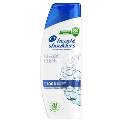 Obrázek Head & Shoulders Classic Clean Šampon proti Lupům 250 ml Každodenní Použití. Pocit Čistoty
