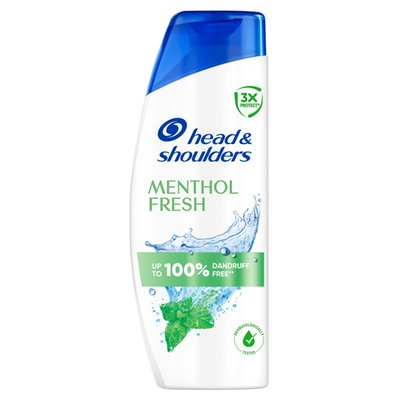 Obrázek Head & Shoulders Menthol Fresh Šampon Proti Lupům 250 ml. Působí proti Lupům, Mastnotě a Svědivosti