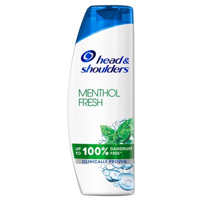 Obrázek Head & Shoulders Menthol Fresh Šampon proti Lupům 250 ml Každodenní Použití. Pocit Čistoty