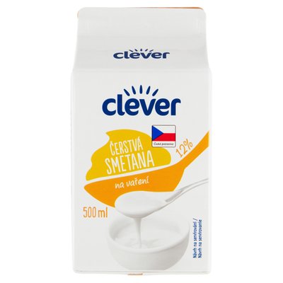 Obrázek clever Čerstvá smetana na vaření 12% 500ml