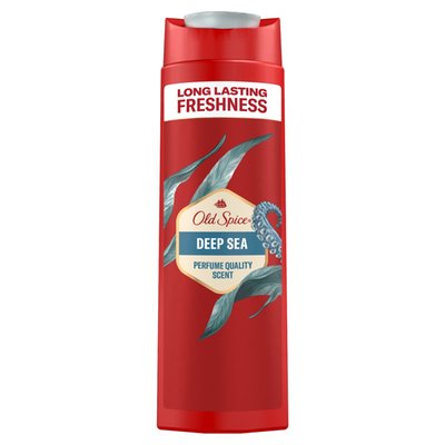 Obrázek Old Spice Deep Sea Sprchový Gel Pro Muže 400 ml, 3 v 1, Dlouhotrvající Svěžest