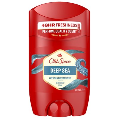 Obrázek Old Spice Deep Sea Tuhý Deodorant Pro Muže. 48hod Svěžest Bez Hliníku. 50 % Recyklovaných Plastů