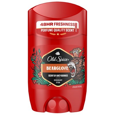 Obrázek Old Spice Bearglove Tuhý Deodorant Pro Muže. 48hod Svěžest Bez Hliníku. 50 % Recyklovaných Plastů