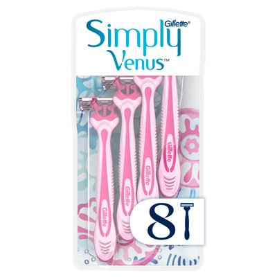 Obrázek Gillette Venus Simply 3 Pohotová Holítka, Balení 8