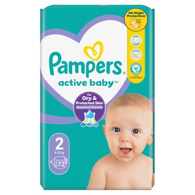 Obrázek Pampers Active Baby Size 2, 72Nappies,4kg-8kg