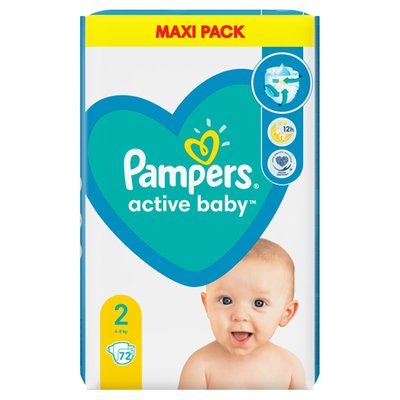 Obrázek Pampers Active Baby Plenky Velikost 2 X72, 4kg-8kg